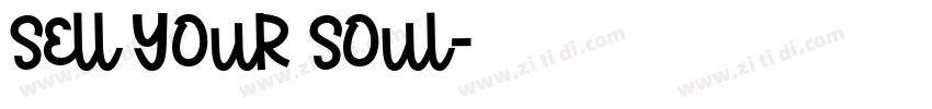 Sell Your Soul字体转换